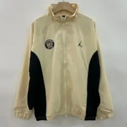 Jordan khaki single side embroidered windbreaker
