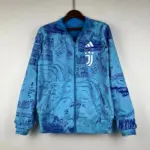 Juventus blue + medium blue double-sided silicone windbreaker