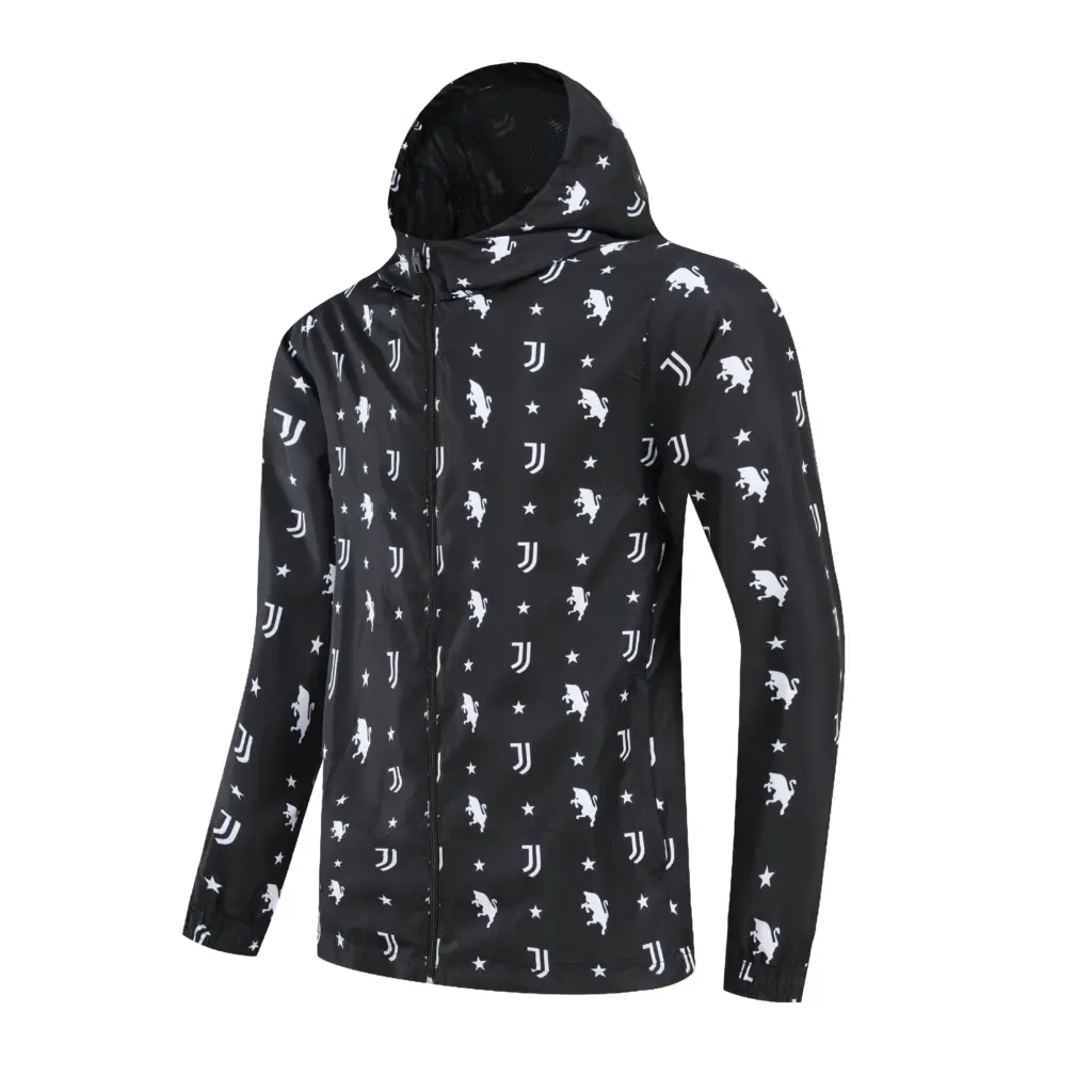 Juventus full body logo hooded windbreaker