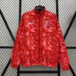 Korean red and black double-sided silicone windbreaker