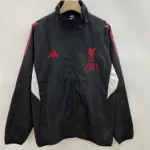 Liverpool black-red label single-sided embroidered windbreaker