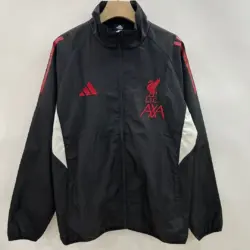 Liverpool black-red label single-sided embroidered windbreaker