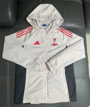Liverpool football jersey windbreaker beige