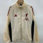 Liverpool khaki single-sided embroidered trench coat