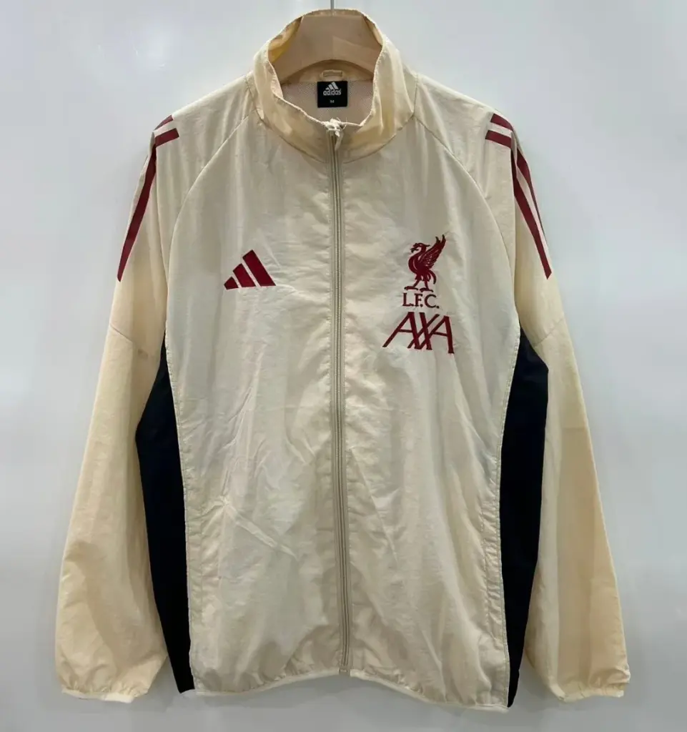 Liverpool khaki single-sided embroidered trench coat