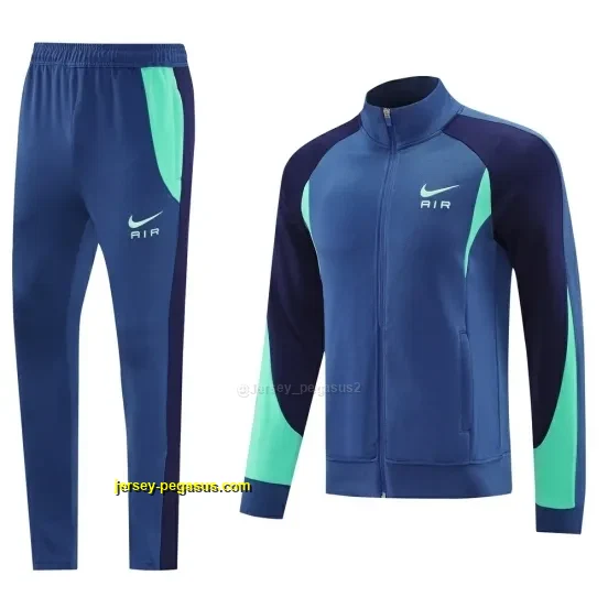2025 NIKE BlueGreenBlack Full Zipper Jacket + Long Pants