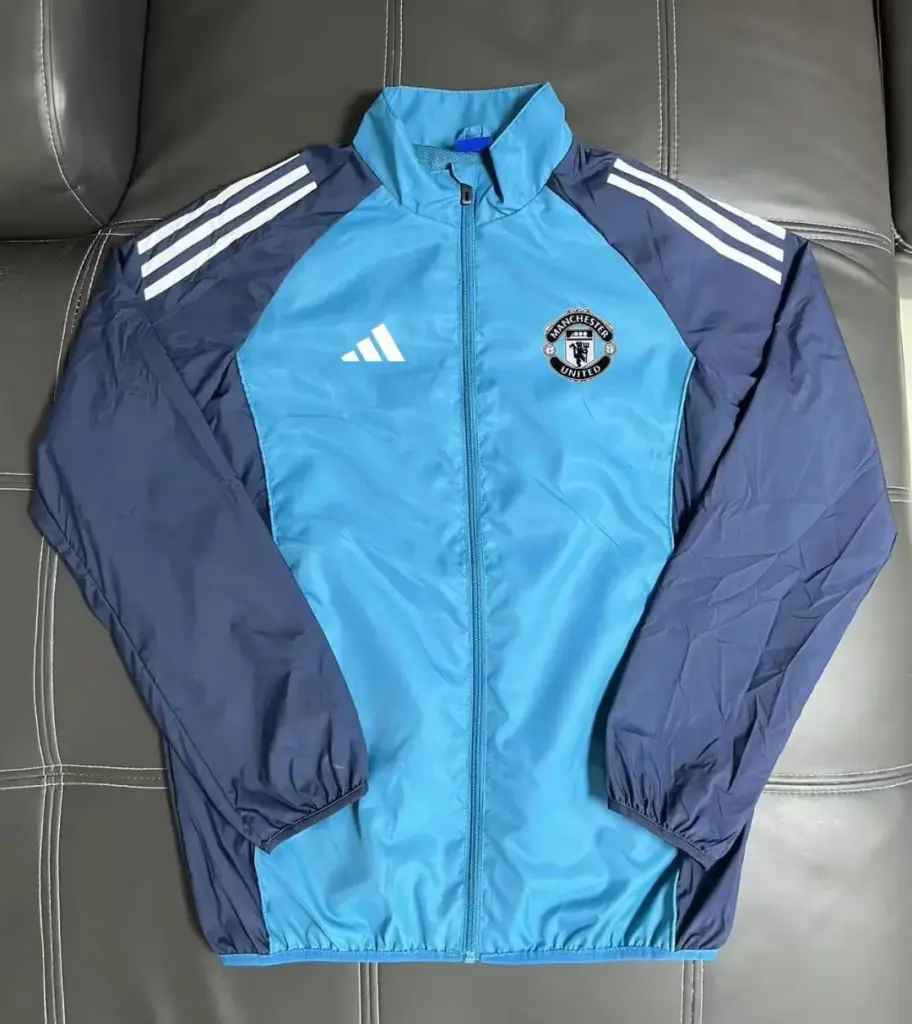 Manchester United blue trench coat