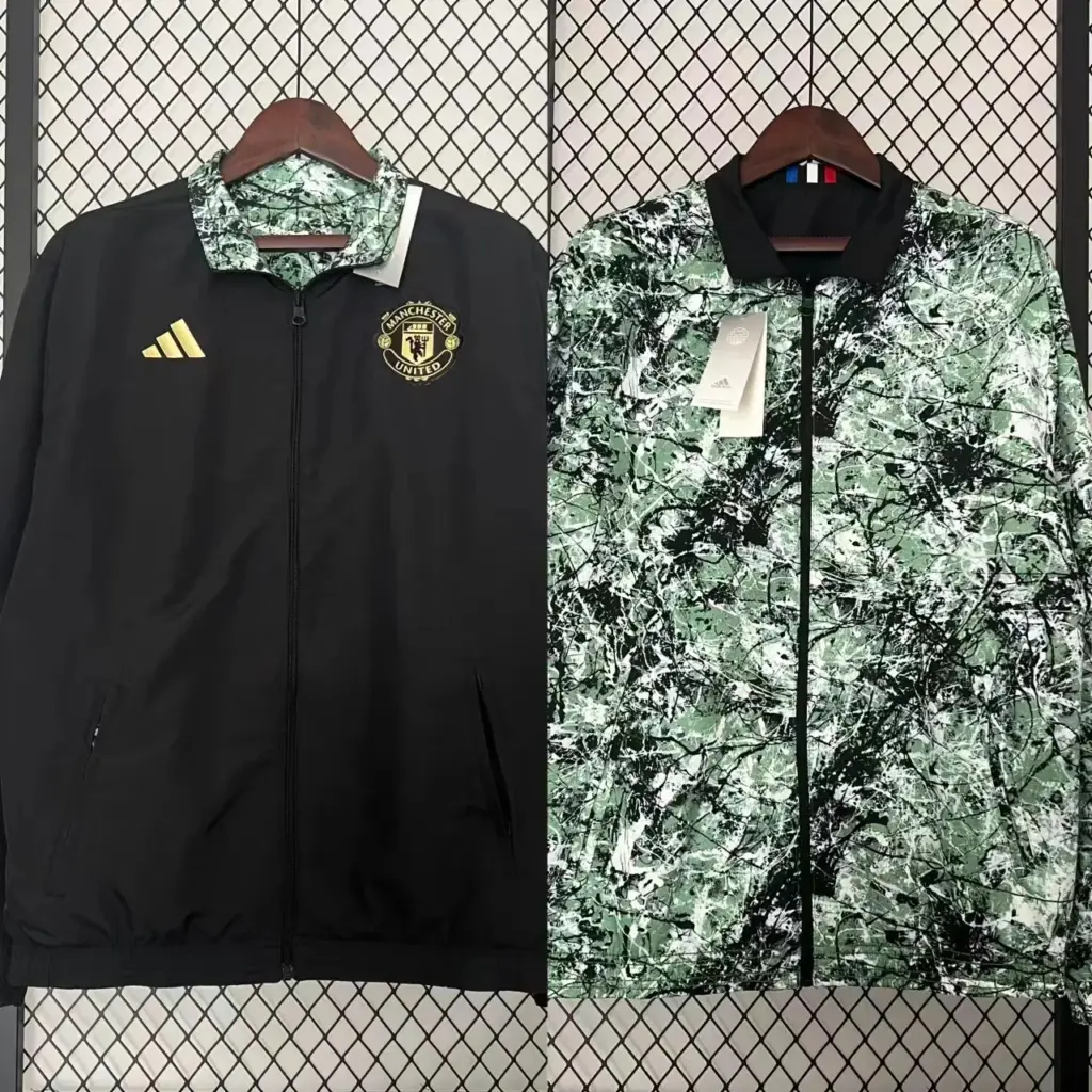 Manchester United classic reversible trench coat