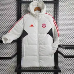 Manchester United mid-length white cotton coat