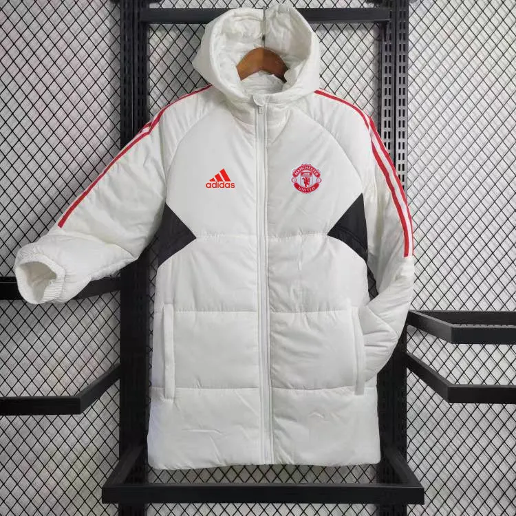 Manchester United mid-length white cotton coat Manchester United mid-length white cotton coat