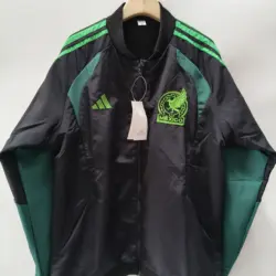 Mexican black and green single-sided embroidered trench coat