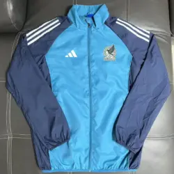 Mexican blue football jersey windbreaker