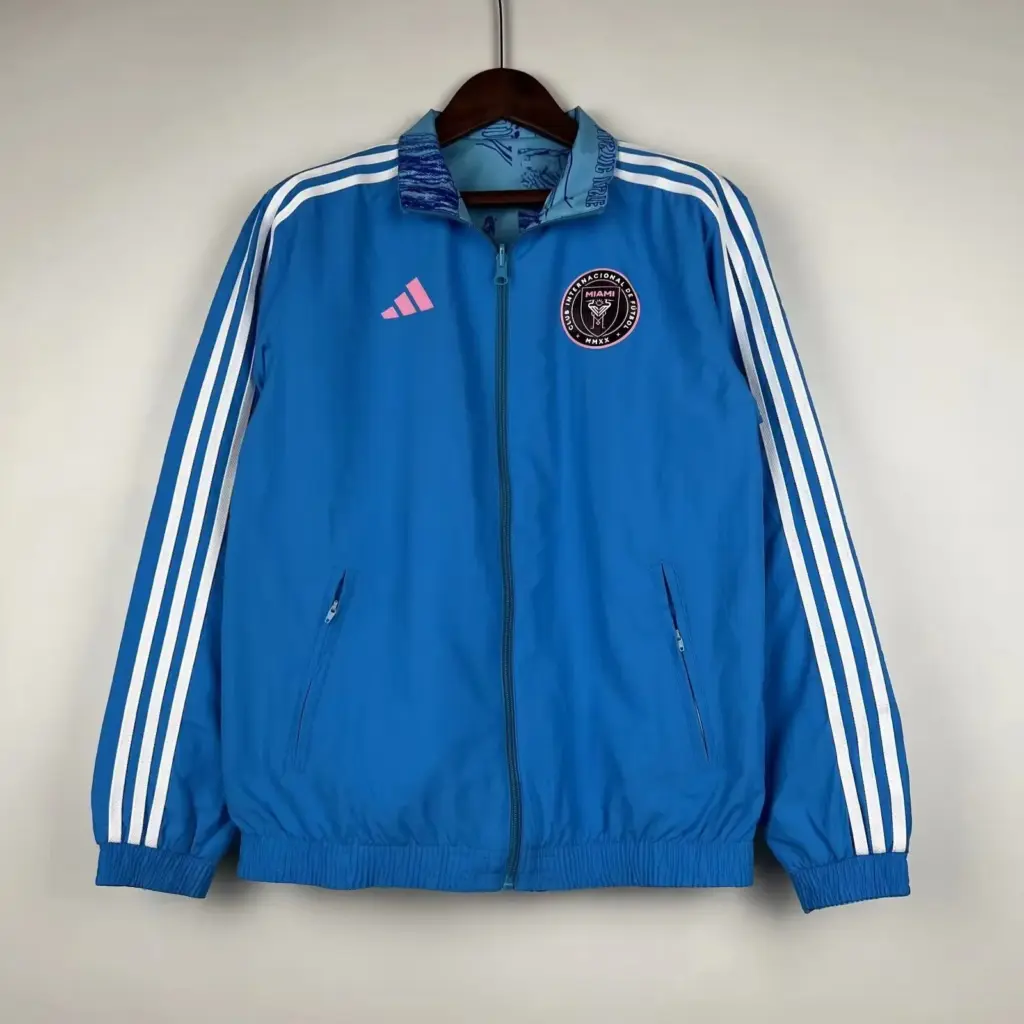 Miami Blue Reversible Silicone Windbreaker