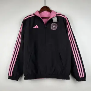 Miami black and pink double-sided silicone windbreaker