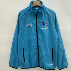 Naples pad-printed blue single-sided embroidered windbreaker