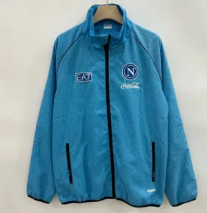 Naples pad-printed blue single-sided embroidered windbreaker