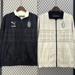 New AC black and beige double-sided silicone windbreaker