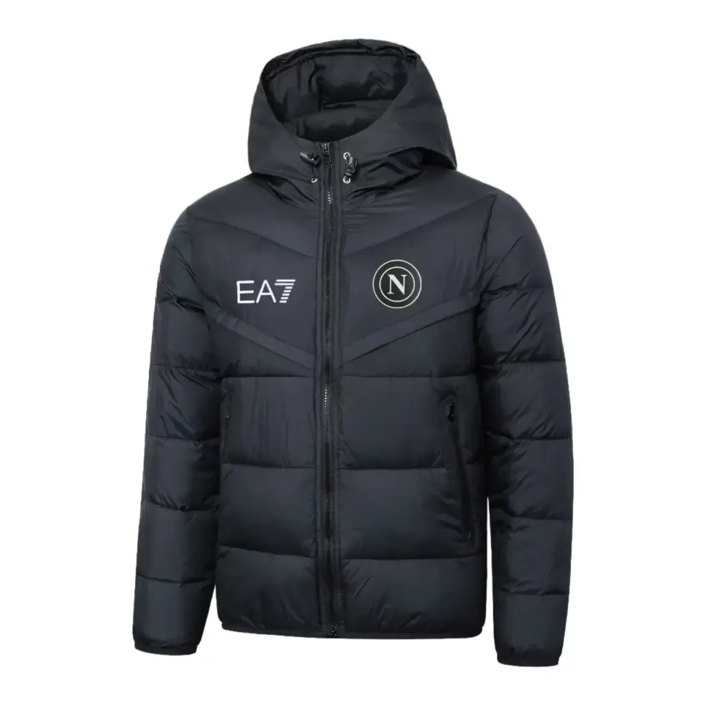 New Naples black cotton coat