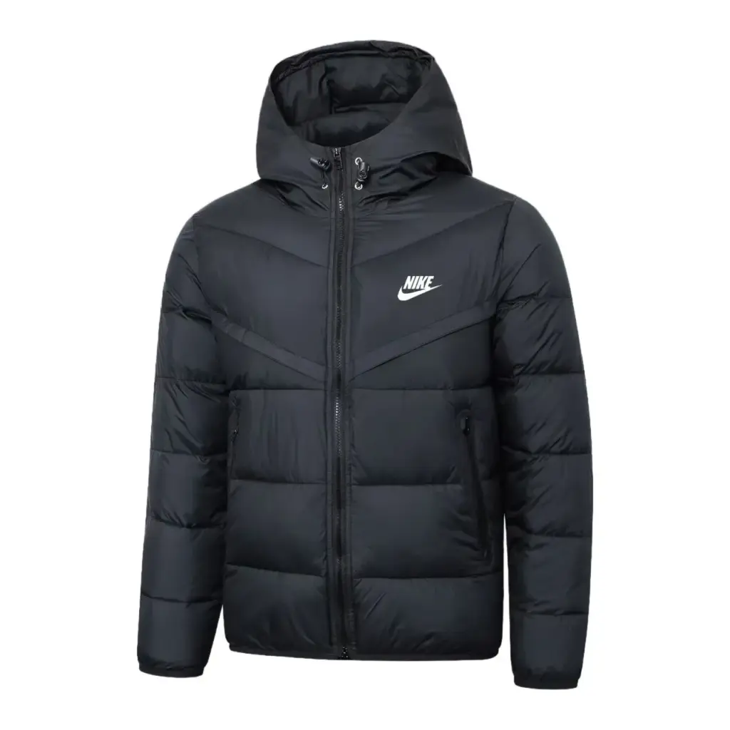 New Nike black cotton coat