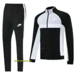 2025 Nike GreyBlack Full Hoodie Zipper Jacket +Long Pants