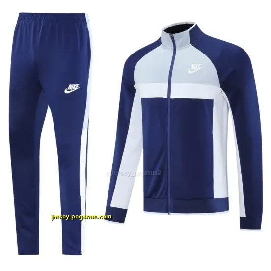 2025 Nike GreyNavy Full Hoodie Zipper Jacket +Long Pants