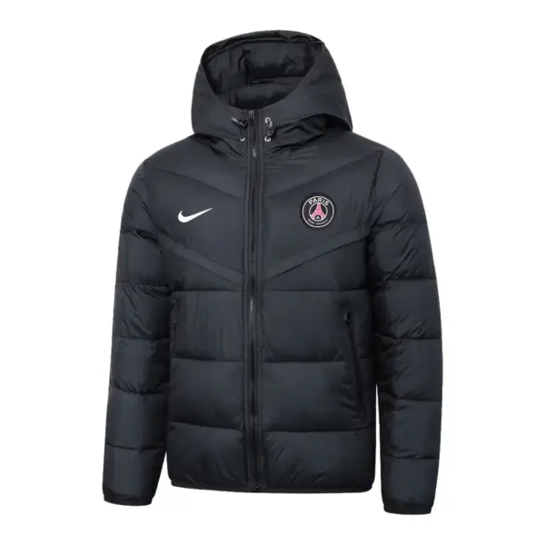New Paris black cotton coat