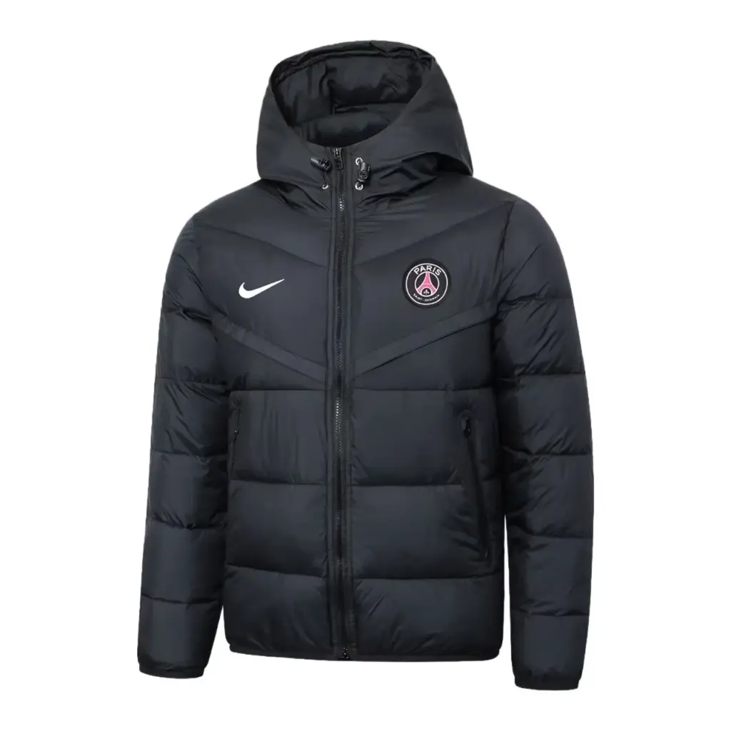 New Paris black cotton coat