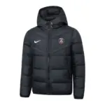 New Paris black cotton coat