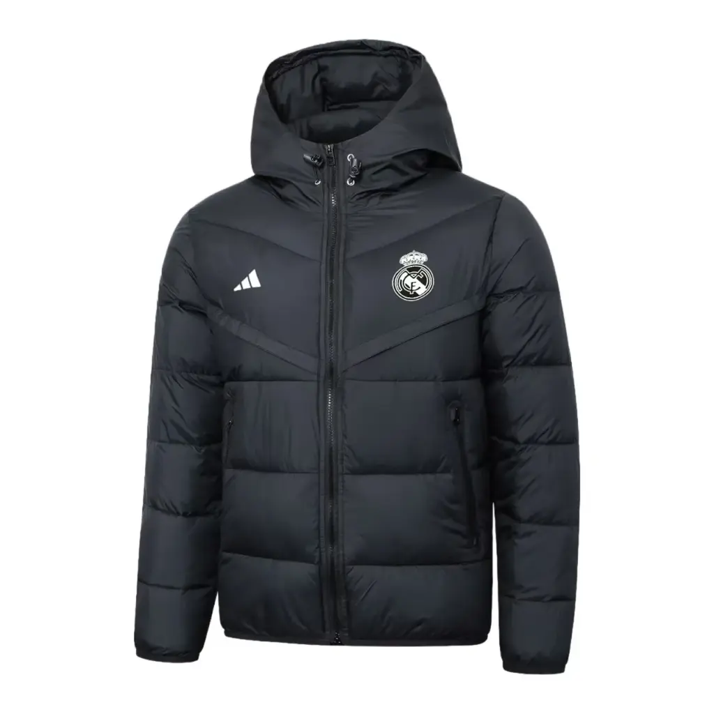 New Real Madrid black cotton coat