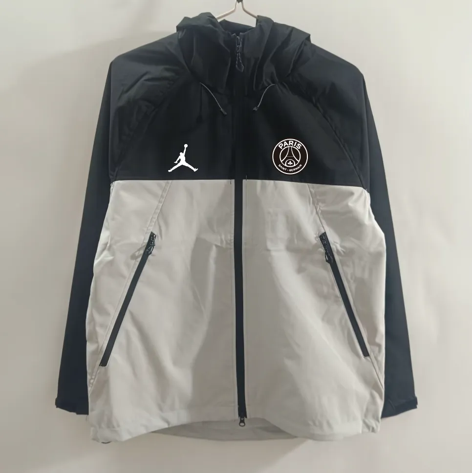 New style jacket Paris Jordan black and white stitching 075 New style jacket Paris Jordan black and white stitching 075