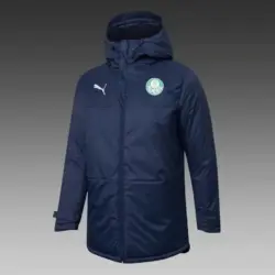 Palmeiras sapphire blue mid-length cotton coat