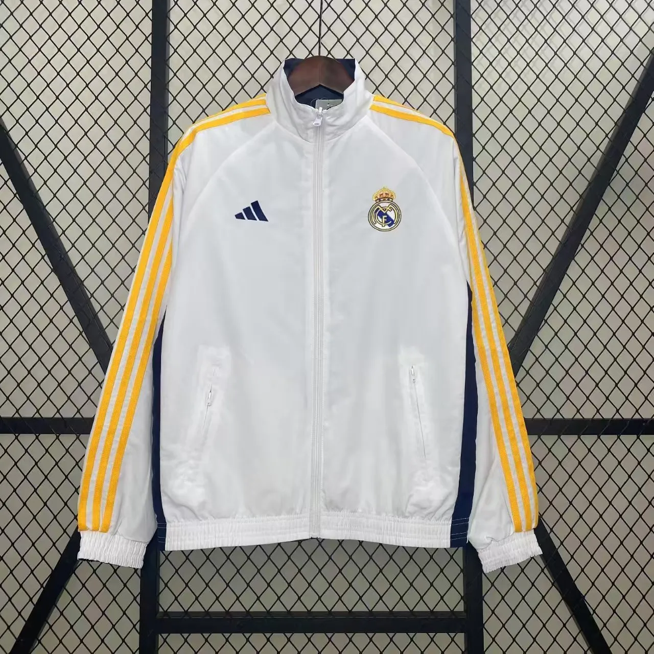 Real Madrid Championship Double-sided Embroidered Windbreaker Real Madrid Championship Double-sided Embroidered Windbreaker