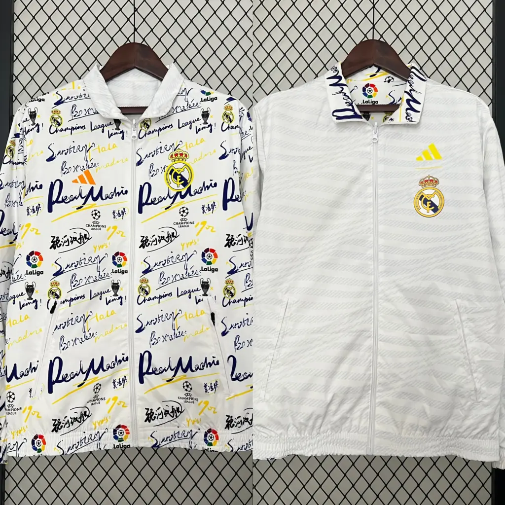 Real Madrid Graffiti Double Sided Silicone Windbreaker