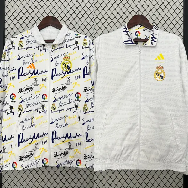 Real Madrid Graffiti Double Sided Silicone Windbreaker