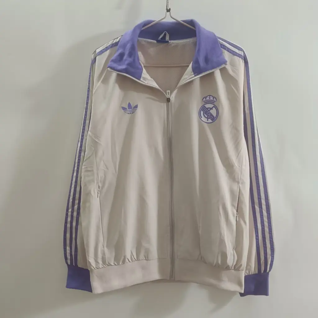 Real Madrid Pink Retro Windbreaker