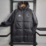 Real Madrid black cotton coat