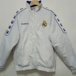 Real Madrid blue and white Calme embroidered windbreaker