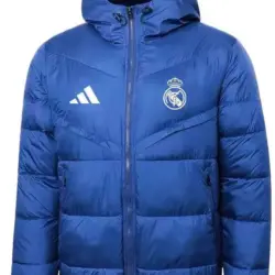 Real Madrid blue cotton coat