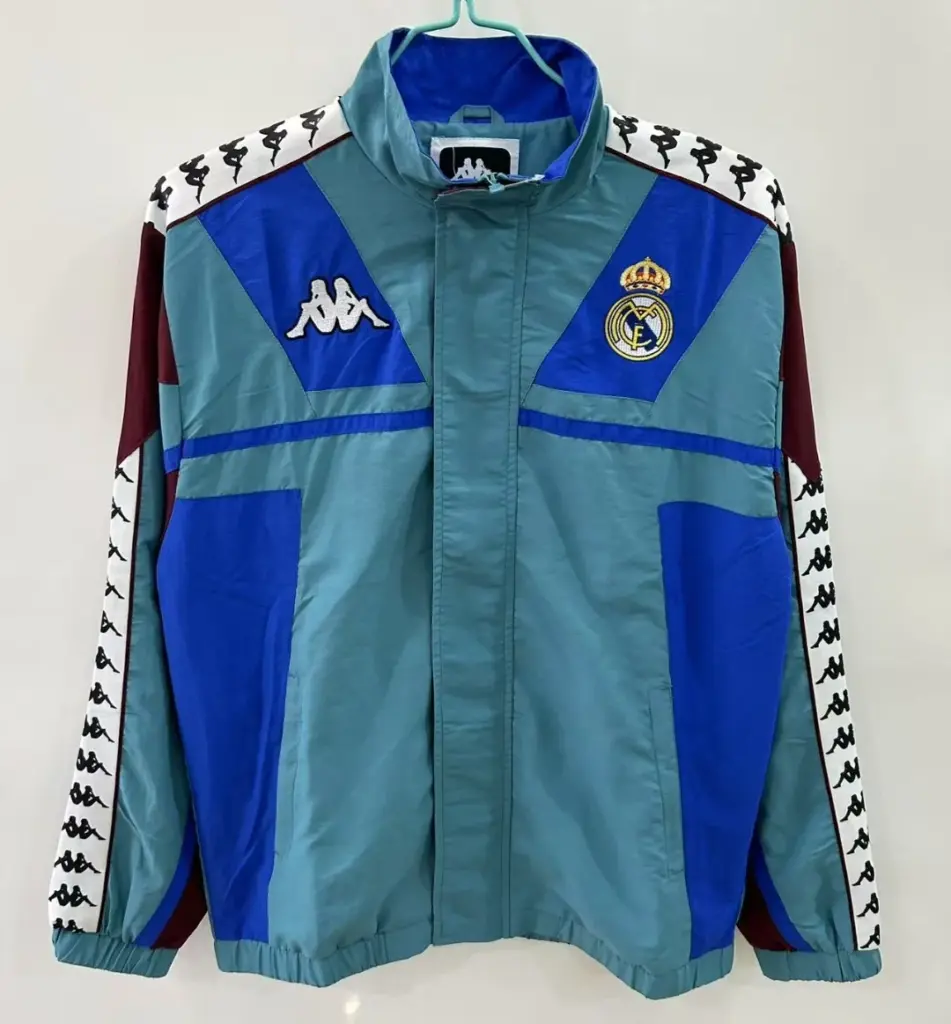 Real Madrid green 1967 Kappa single-sided embroidered windbreaker