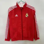 Real Madrid red and white double-sided silicone windbreaker