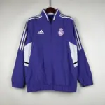 Real Madrid single-sided purple trench coat