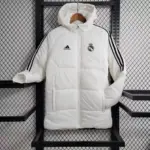 Real Madrid white cotton coat