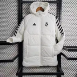 Real Madrid white cotton coat