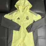 Real Madrid yellow football jersey windbreaker