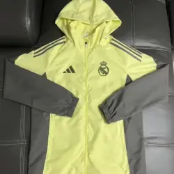 Real Madrid yellow football jersey windbreaker