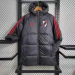 River bed black cotton coat