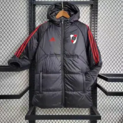 River bed black cotton coat