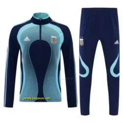 2026 Argentina Navy & Sky Blue Full Zipper Jacket Tracksuit + Long Pants