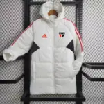 Saint Paul cotton coat white mid-length