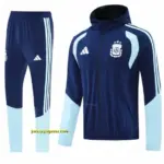 2026 Argentina Navy Blue Full Zipper Jacket + Long Pants